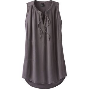 PRANA Natassa Crinkled Tunic, Women's Medium, “Granite”
